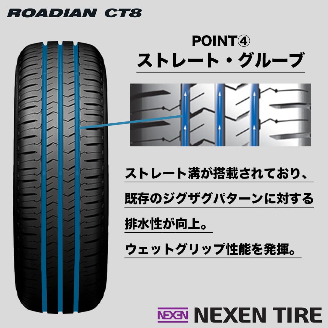 Amazon.co.jp: 4本セット NEXEN ROADIAN CT8 195/80R15 107/105N 8PR